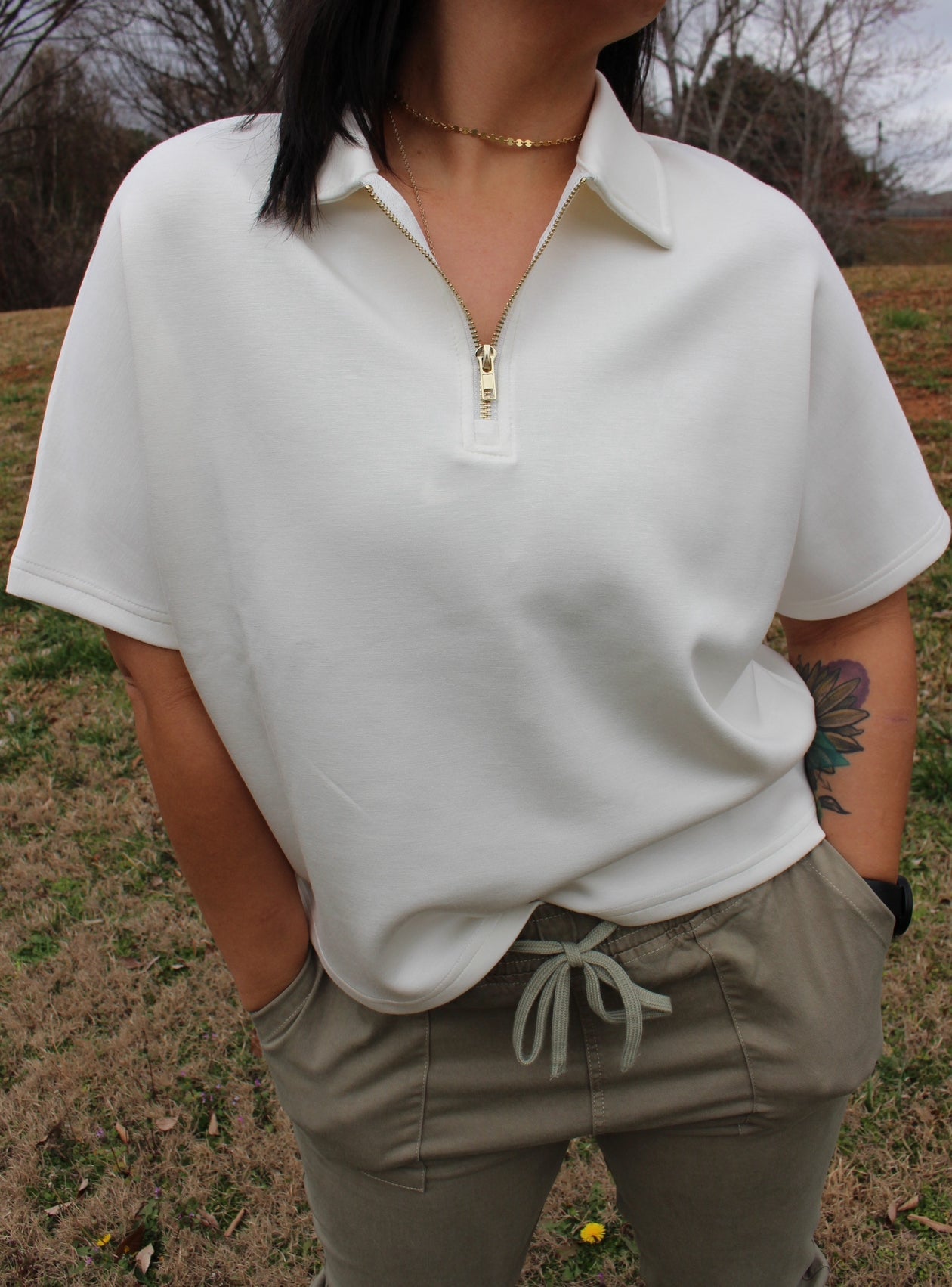 Clarissa Butter Modal Quarter Zip