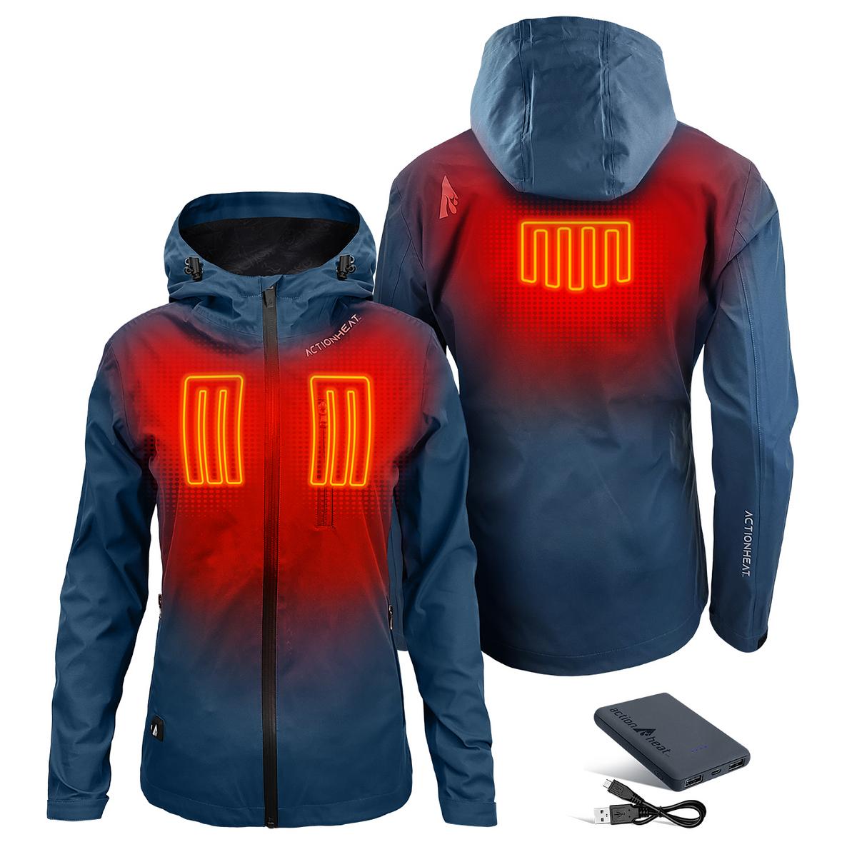 ActionHeat 5V Women's Waterproof Heated Rain Jacket