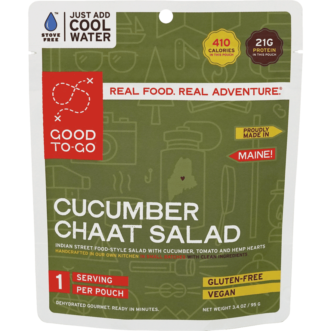 Good To Go Cucumber Chaat Salad Single