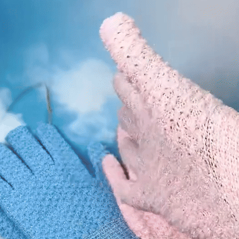 Bath Products – 2pcs Exfoliating Shower Gloves & Back Scrub Towel Set