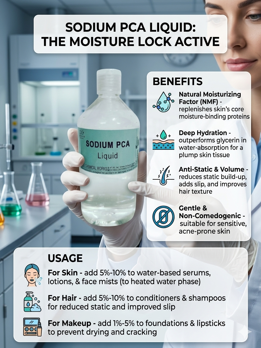 Sodium PCA Liquid /Sodium Pyrollidone Carboxylic Acid