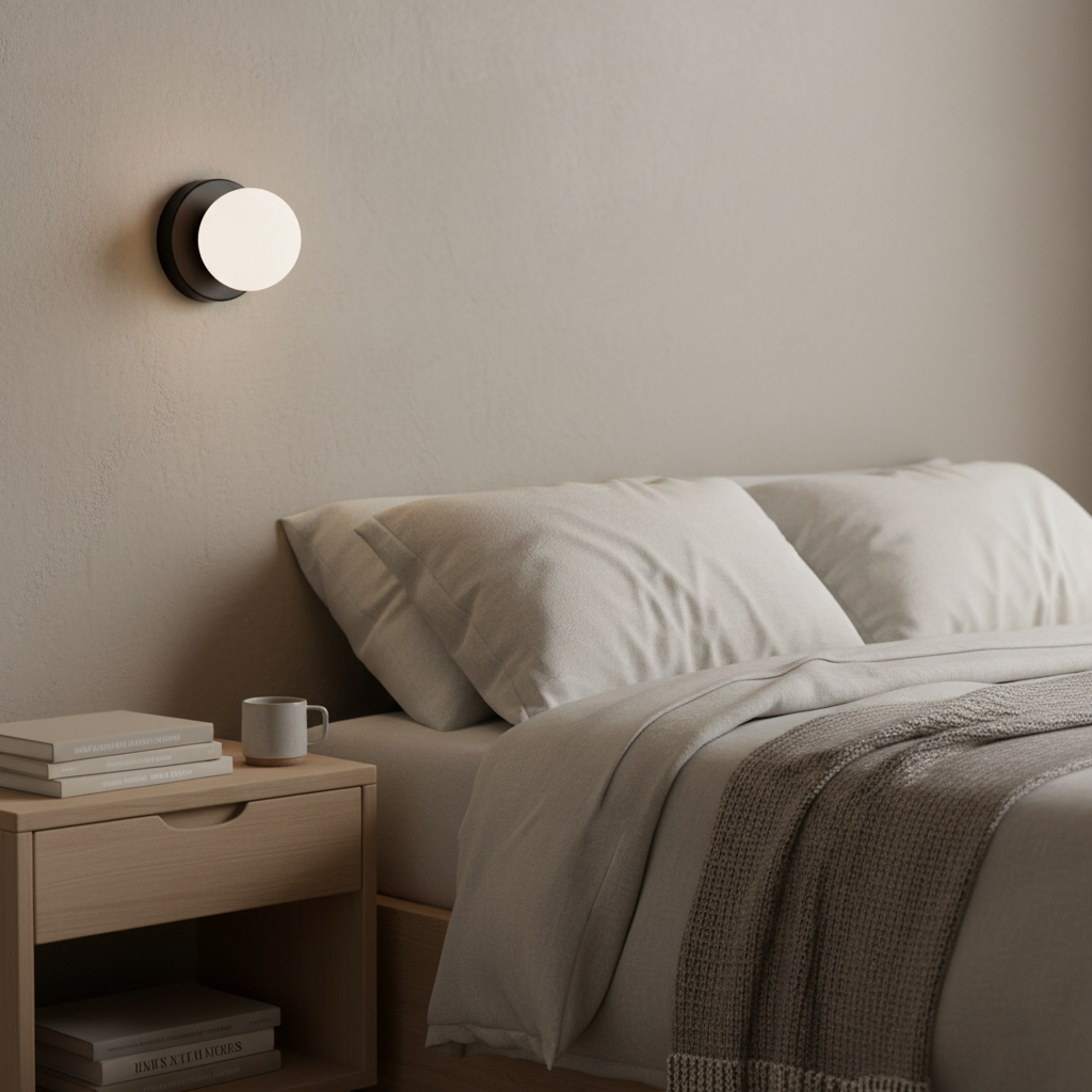 Nordic Round Glass Wall Light LED Light With Globe Shade