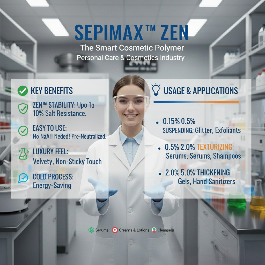 SEPIMAX ZEN™ (Acrylate Crosspolymer 6) ( Better than Aristoflex AVC)
