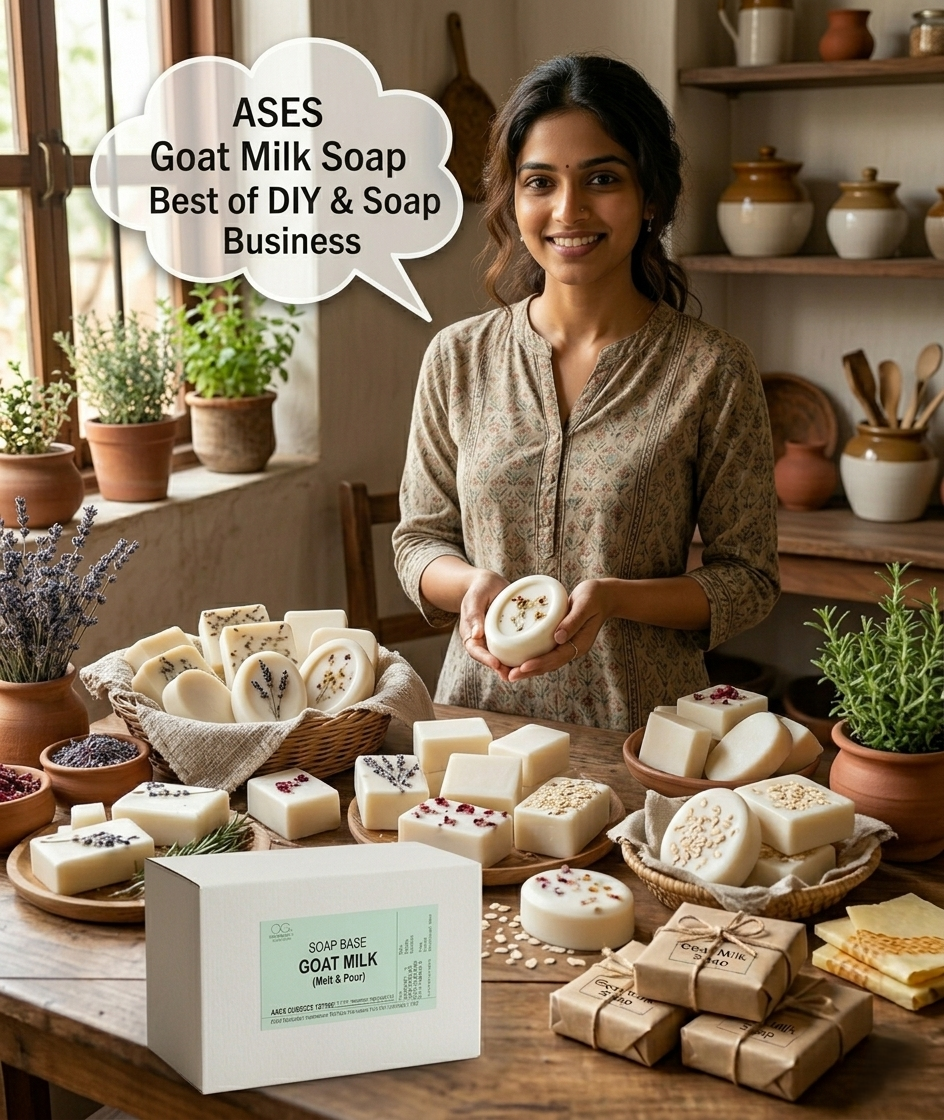 Soap Base Goat Milk (Melt and Pour) — Sulphate Free & Paraben Free
