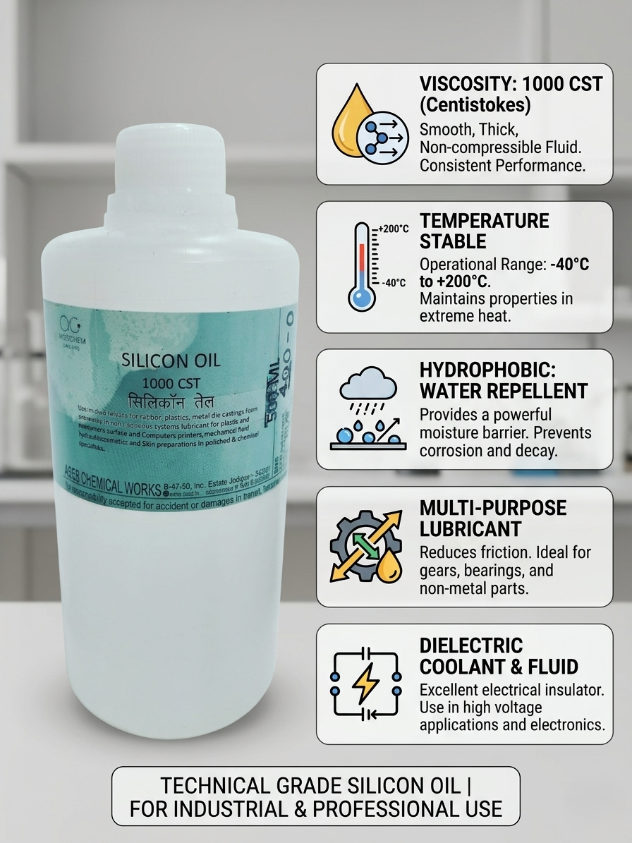 Silicone Oil/Dimethicone 1000CST (Higher Viscocity)