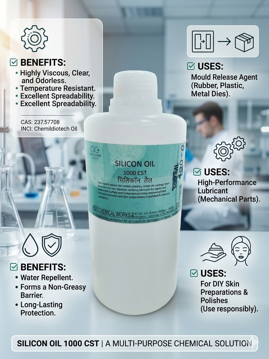 Silicone Oil/Dimethicone 1000CST (Higher Viscocity)