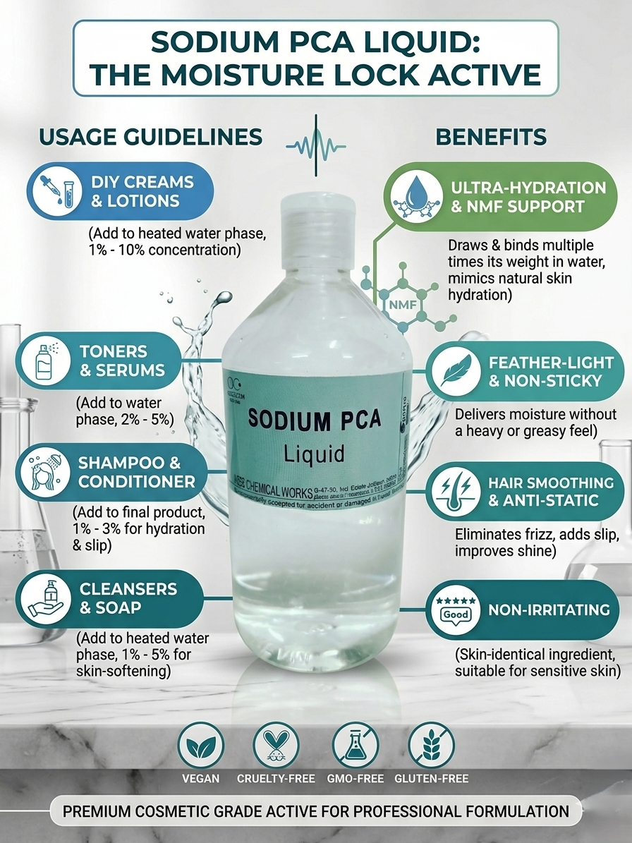 Sodium PCA Liquid /Sodium Pyrollidone Carboxylic Acid