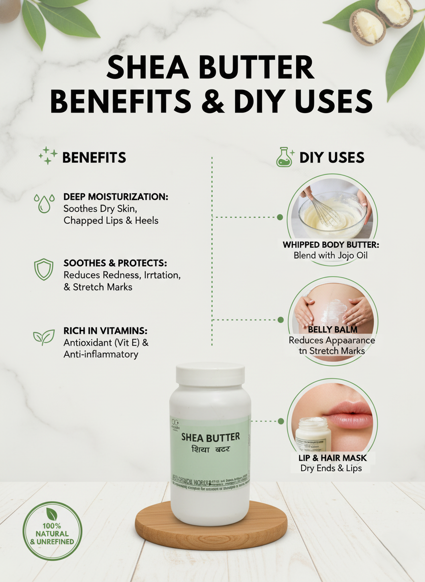 Shea Butter Organic Eco-Refined ( Chemical Free)