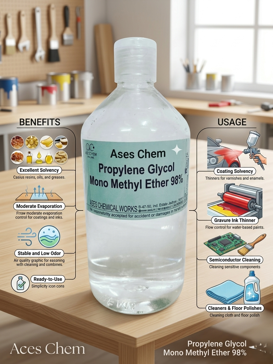 Propylene Glycol Mono Methyl Ether 98%