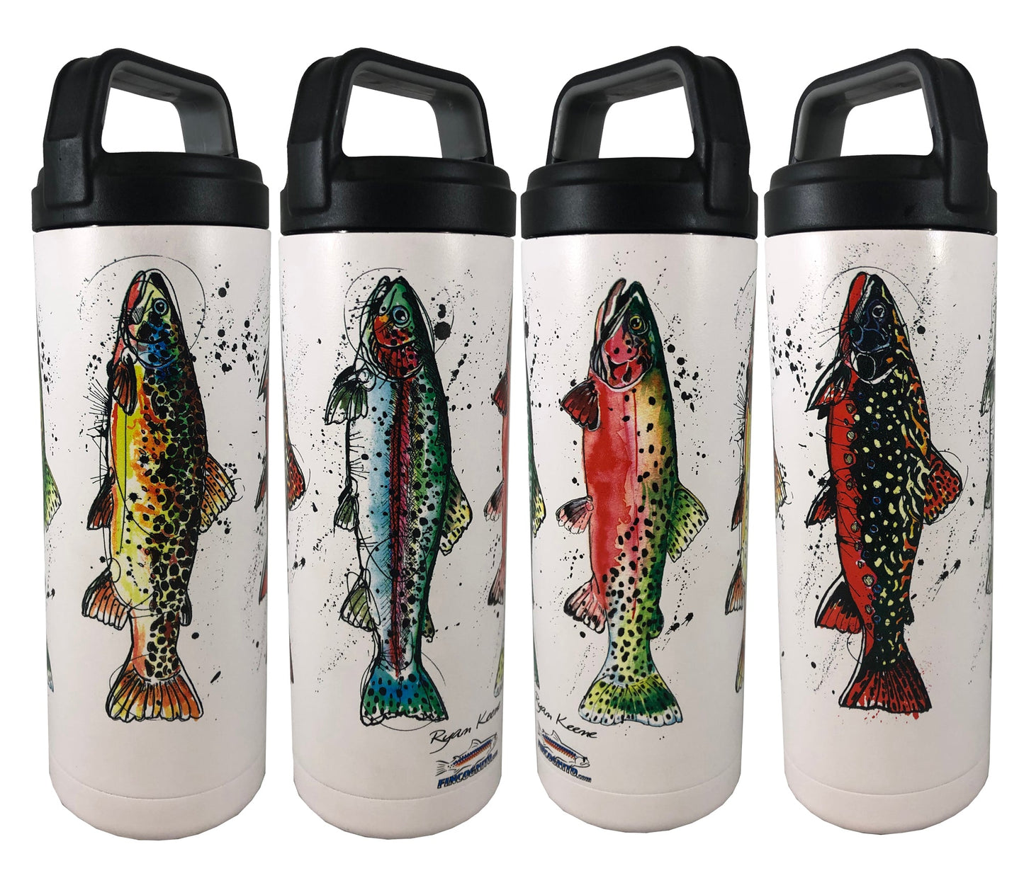 Grand Slam Hot/Cold Beverage Bottle-20 Oz., White