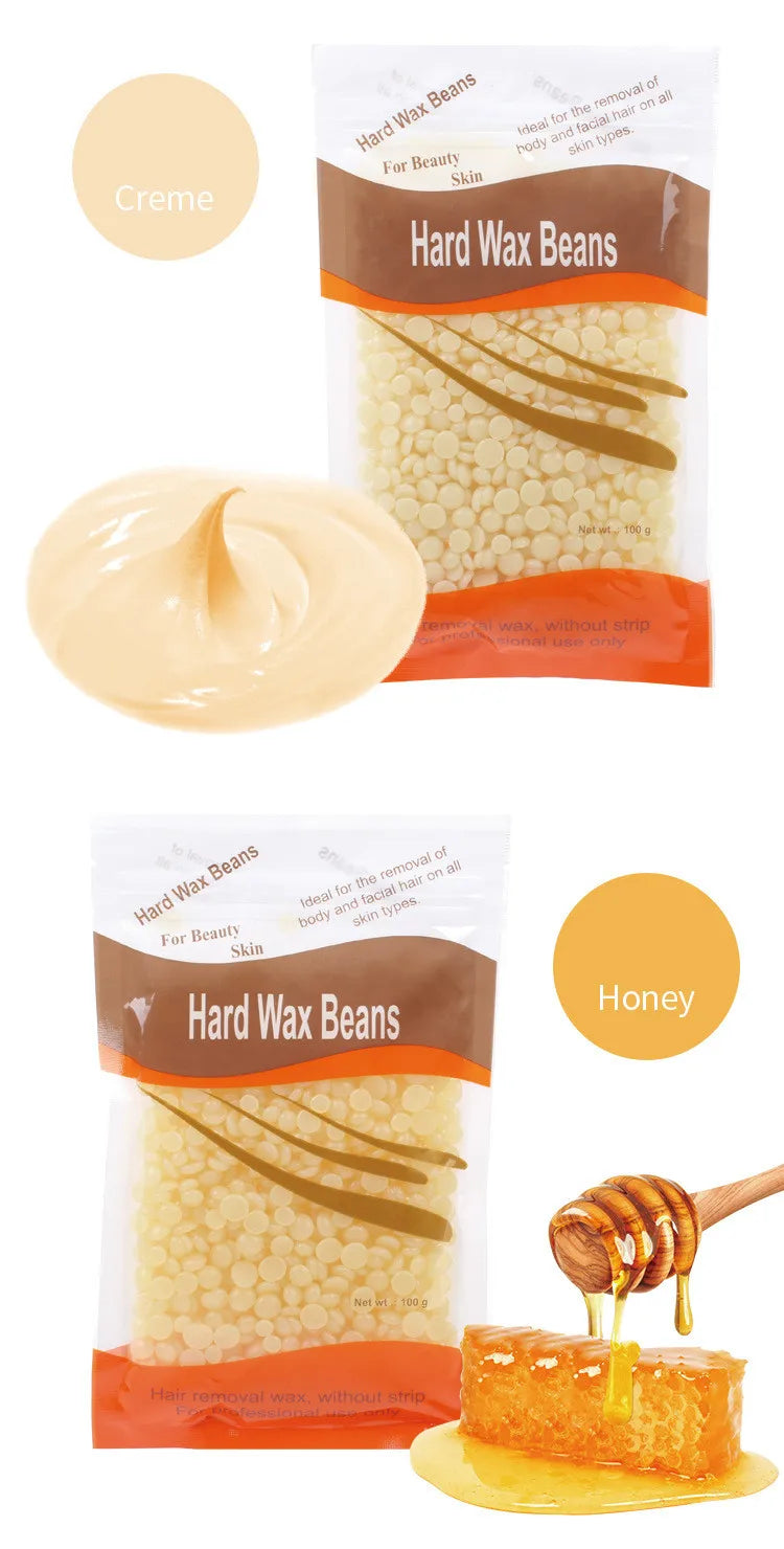 New 100g/Pack Depilatory Hot Film Wax Pellet  Removing Wax beans Bikini Face Hair Legs Arm Hair Removal Bean Unisex