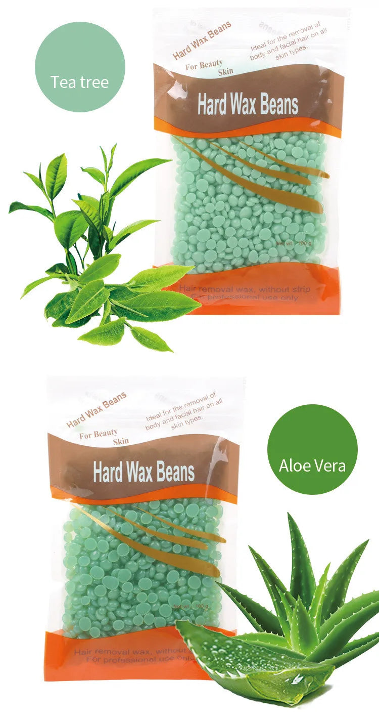 New 100g/Pack Depilatory Hot Film Wax Pellet  Removing Wax beans Bikini Face Hair Legs Arm Hair Removal Bean Unisex