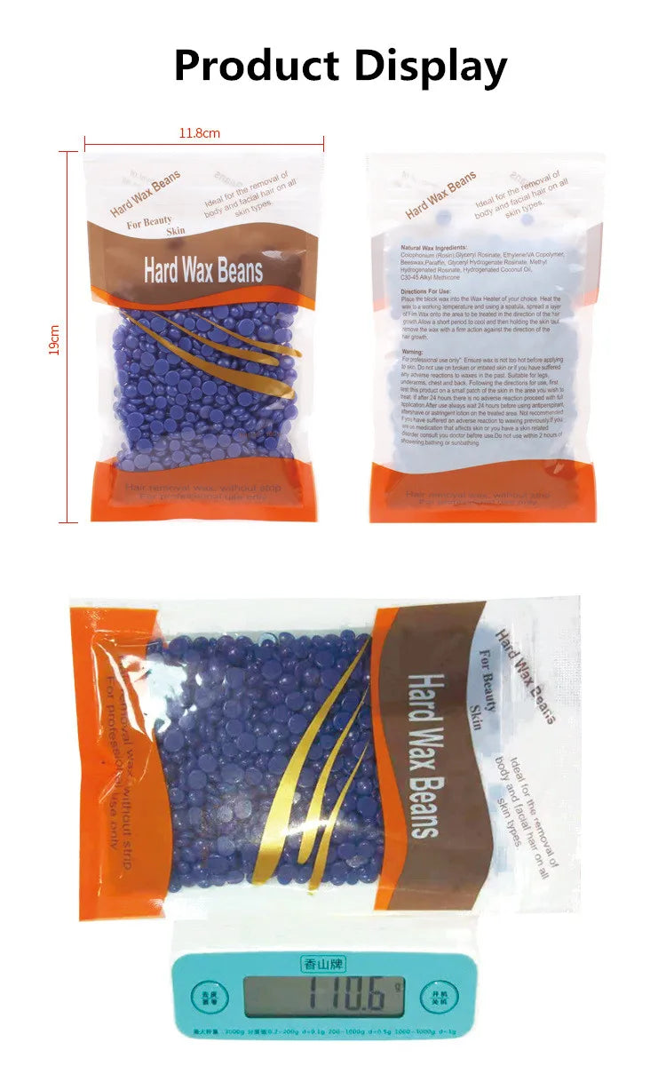 New 100g/Pack Depilatory Hot Film Wax Pellet  Removing Wax beans Bikini Face Hair Legs Arm Hair Removal Bean Unisex