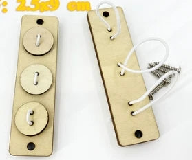 Wooden Montessori Busy Board for Babies - DIY Sensory Activity Toy with Engaging Accessories