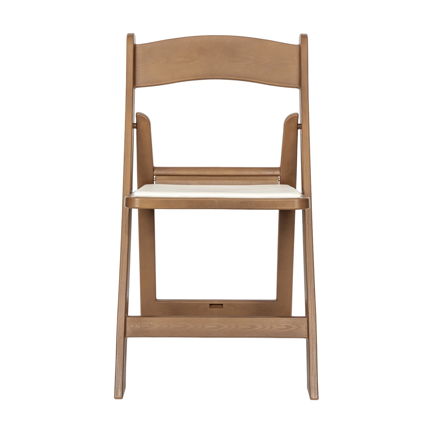 HERCULES Commercial Indoor/Outdoor Lightweight Wood Look Resin Folding Event Chair