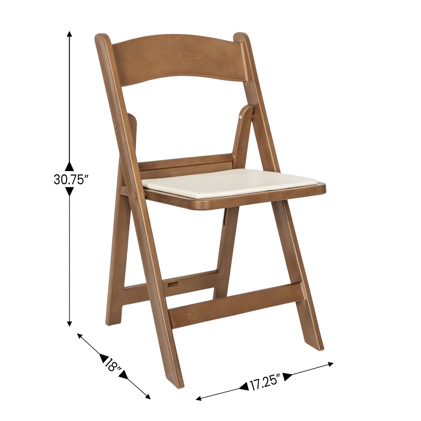 HERCULES Commercial Indoor/Outdoor Lightweight Wood Look Resin Folding Event Chair
