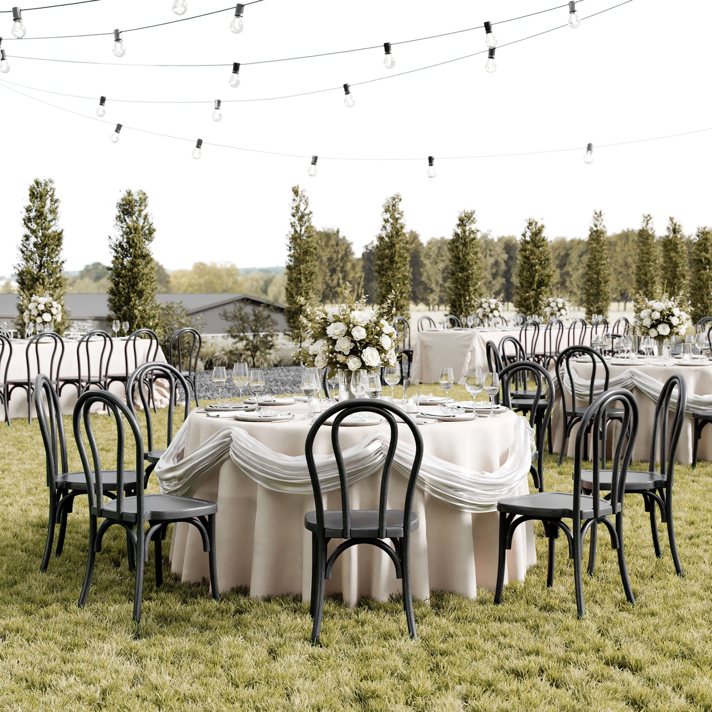 HERCULES Commercial Indoor/Outdoor Wood Look Resin Thonet Style Chair