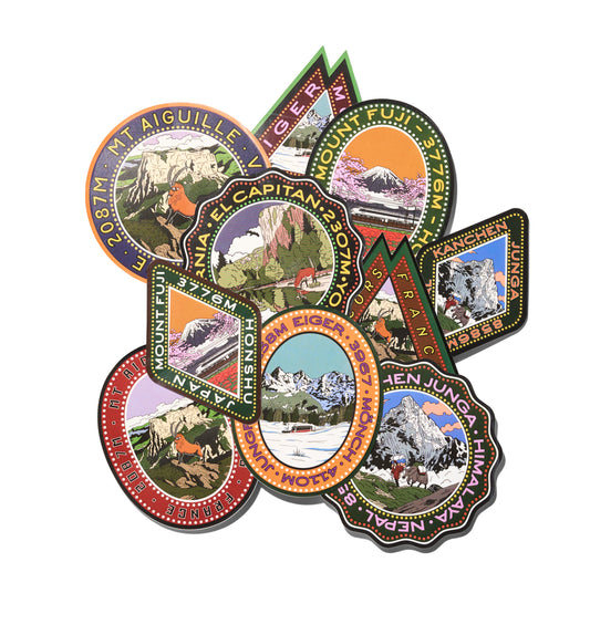 MOUNTAINS STICKER 10-PACK