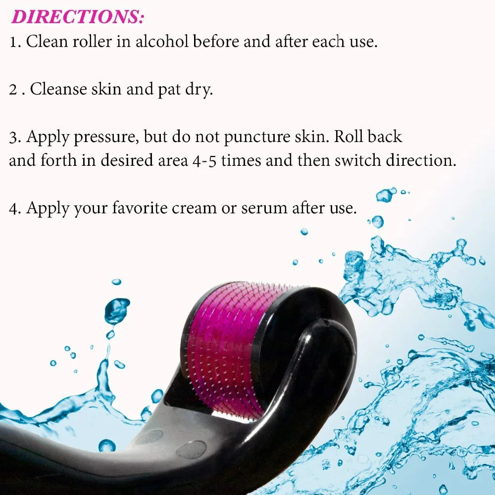 Healthy Care 540 Derma Roller needle Instrument for Face 0.2mm\0.25mm\0.3mm - Titanium Needles Skin Care Tools