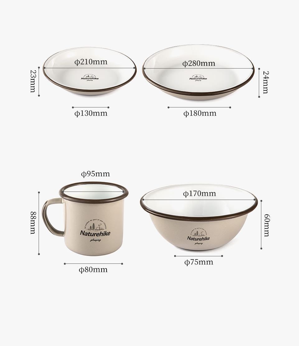 Naturehike Enamel Tableware Camping