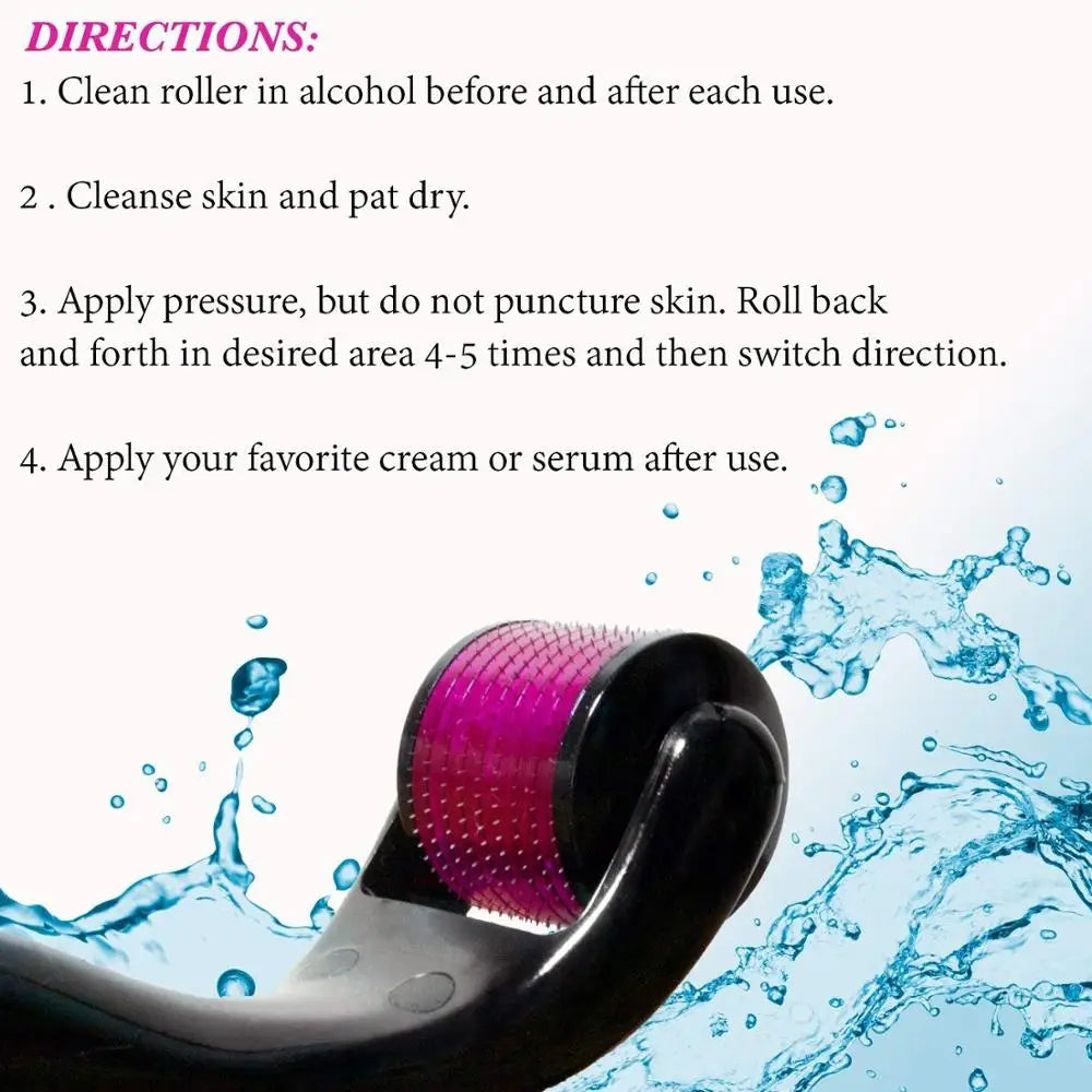 Healthy Care 540 Derma Roller needle Instrument for Face 0.2mm\0.25mm\0.3mm - Titanium Needles Skin Care Tools