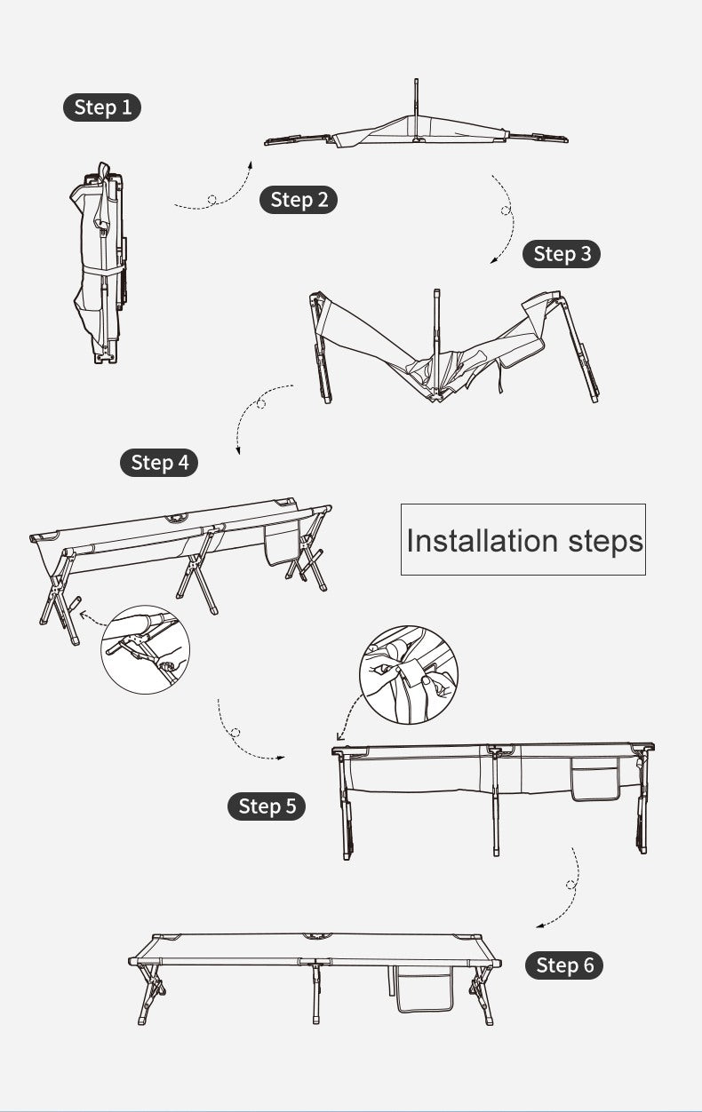 Naturehike Outdoor Foldable Camping Bed XJC03
