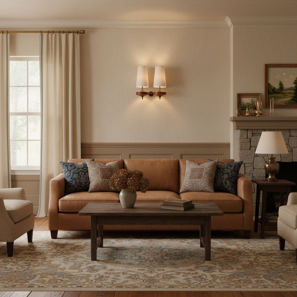Tapered Shade Wall Light Sconce With Sculpted Base