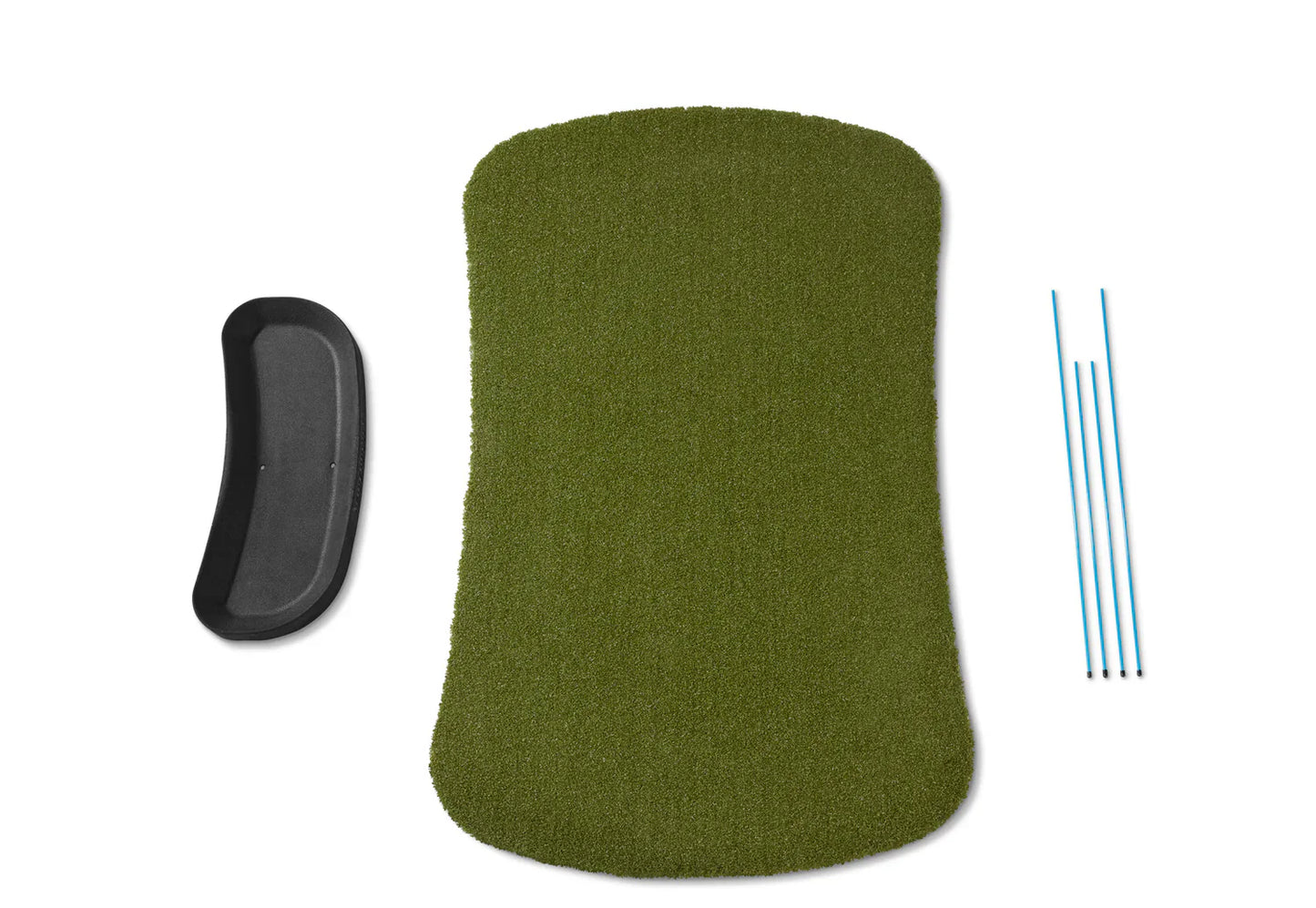 Fiberbuilt Performance Turf Series Hourglass Golf Mat Kit - 5'X3'