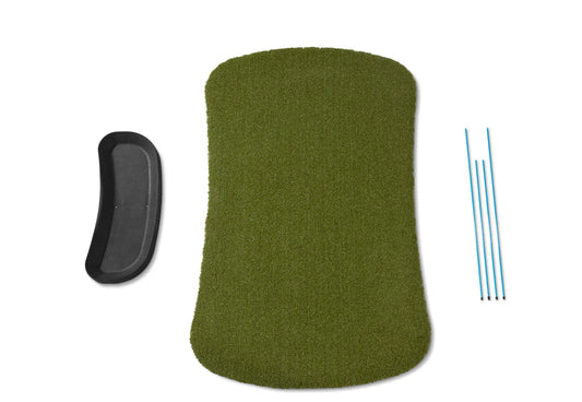 Fiberbuilt Performance Turf Series Hourglass Golf Mat Kit - 5'X3'