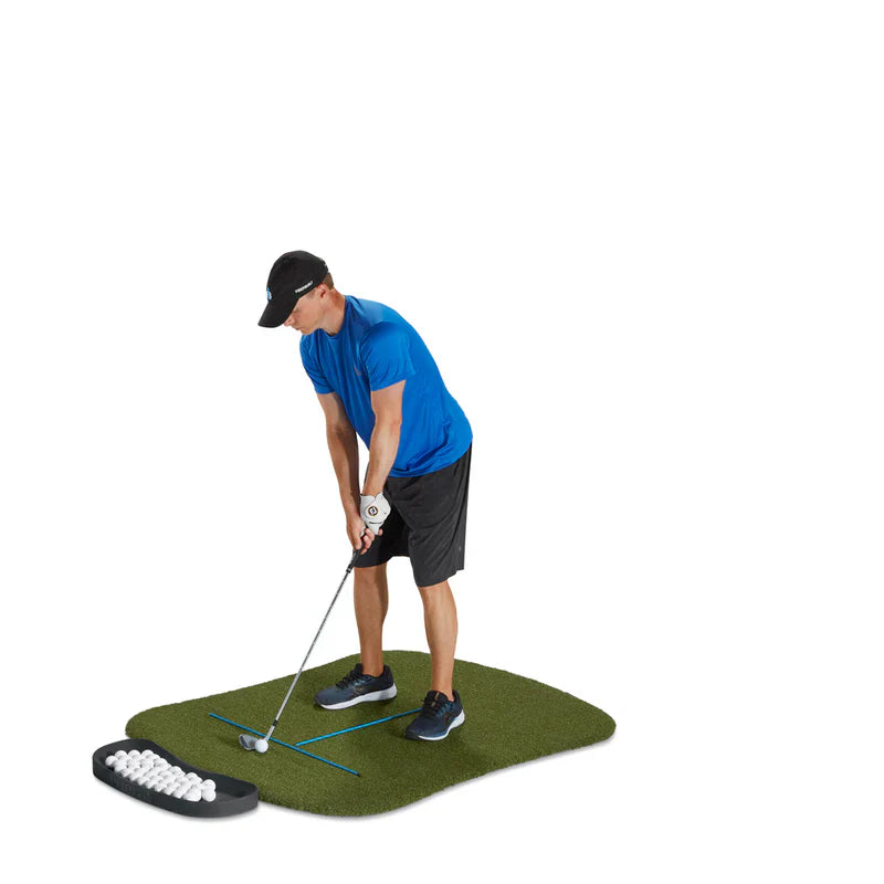 Fiberbuilt Performance Turf Series Hourglass Golf Mat Kit - 5'X4'