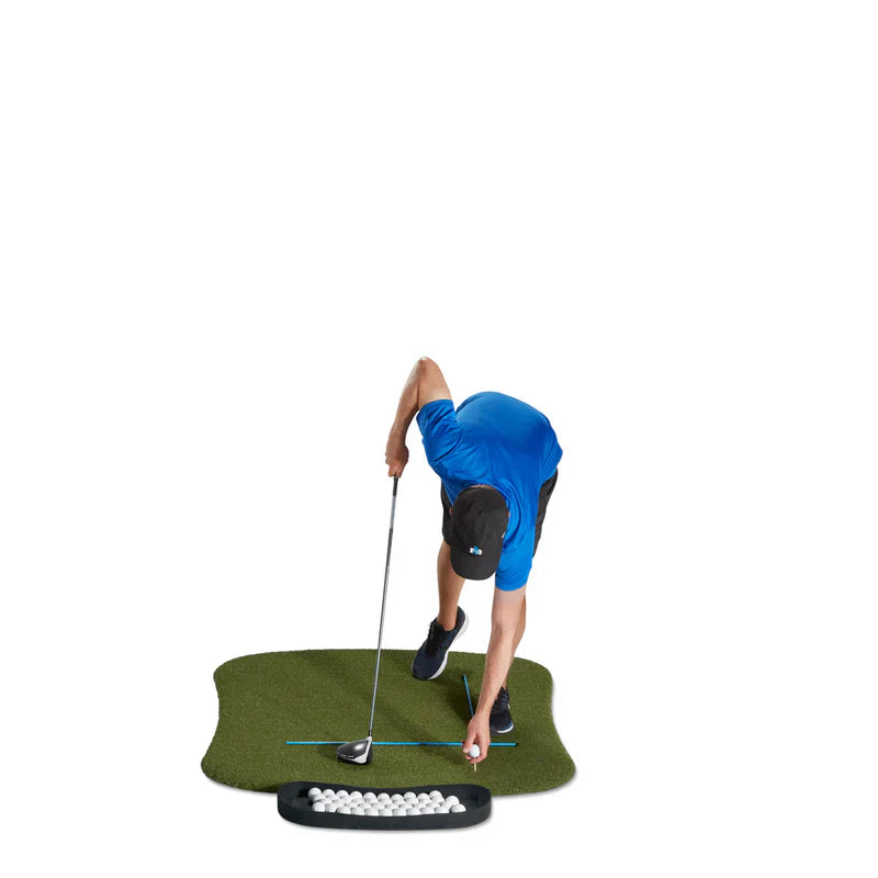 Fiberbuilt Performance Turf Series Hourglass Golf Mat Kit - 5'X4'