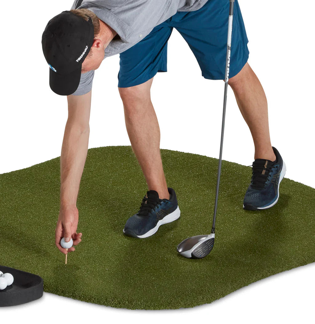Fiberbuilt Performance Turf Series Hourglass Golf Mat Kit - 5'X5'