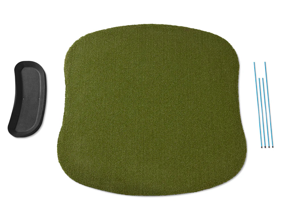 Fiberbuilt Performance Turf Series Hourglass Golf Mat Kit - 5'X5'