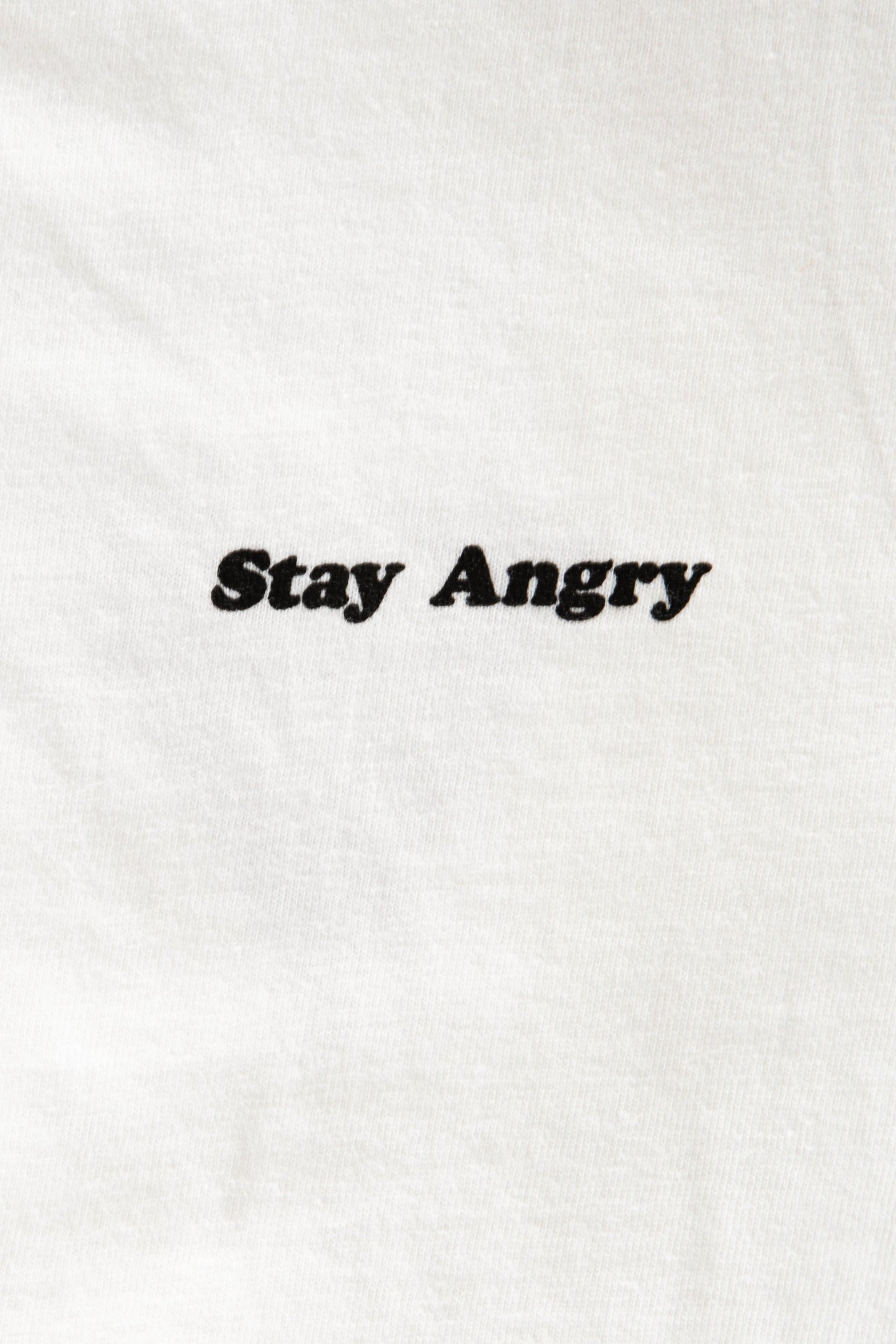 « Stay Angry » white T-Shirt