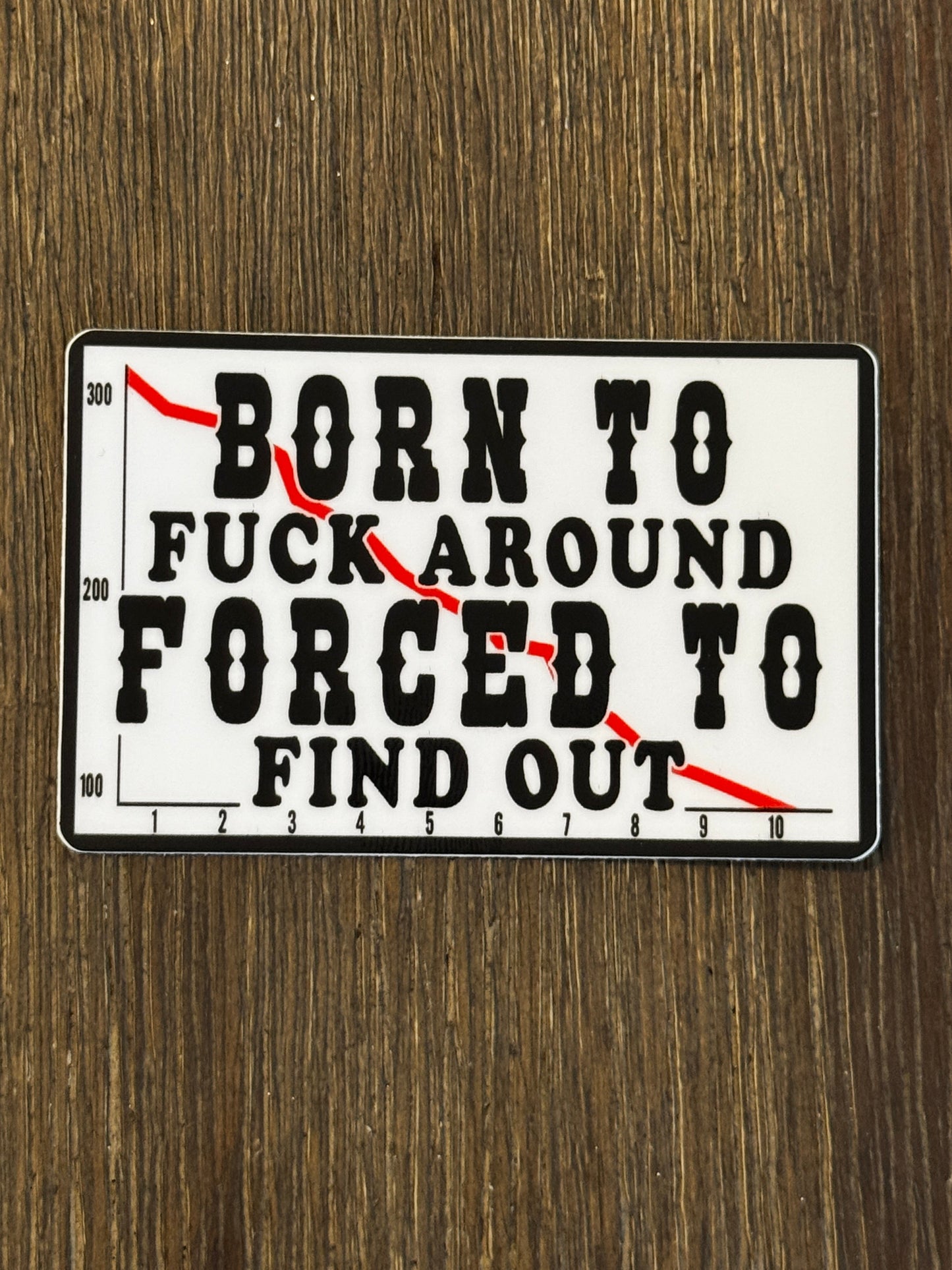 Born to FA Forced to FO 3” sticker