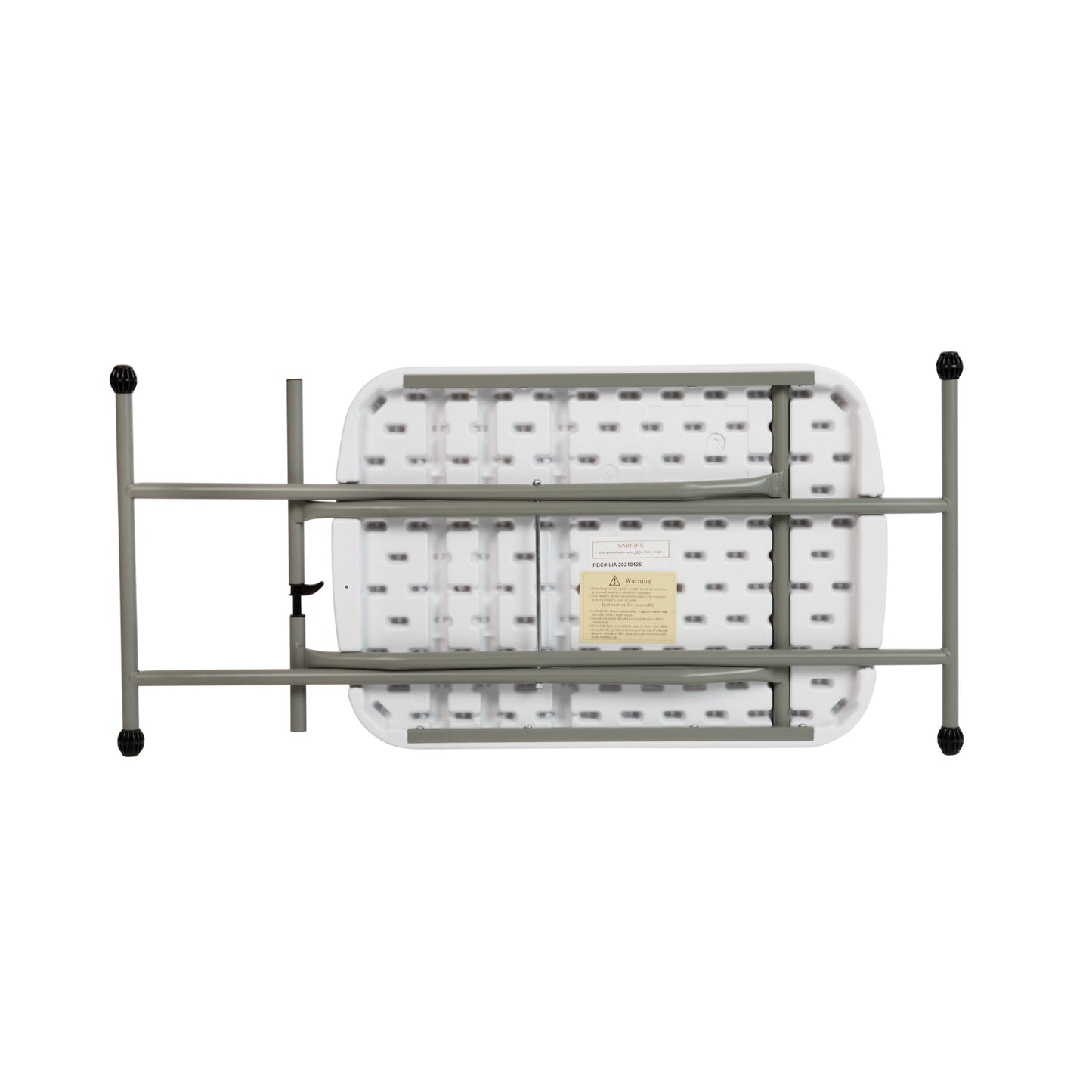 Indoor/Outdoor Plastic Folding Table, Adjustable Height Commercial Grade Side Table, Laptop Table, TV Tray