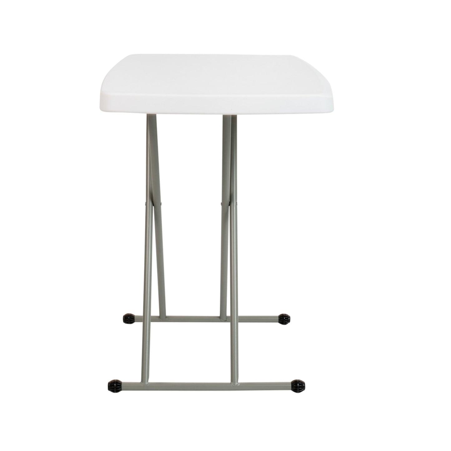 Indoor/Outdoor Plastic Folding Table, Adjustable Height Commercial Grade Side Table, Laptop Table, TV Tray