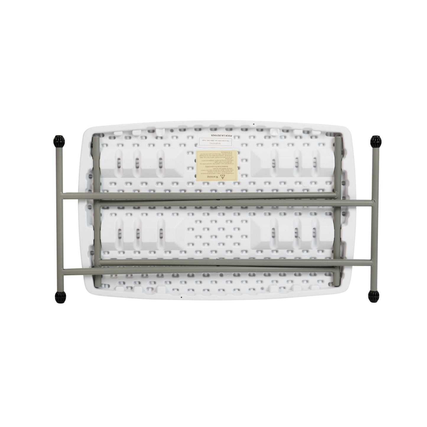 Indoor/Outdoor Plastic Folding Table, Adjustable Height Commercial Grade Side Table, Laptop Table, TV Tray