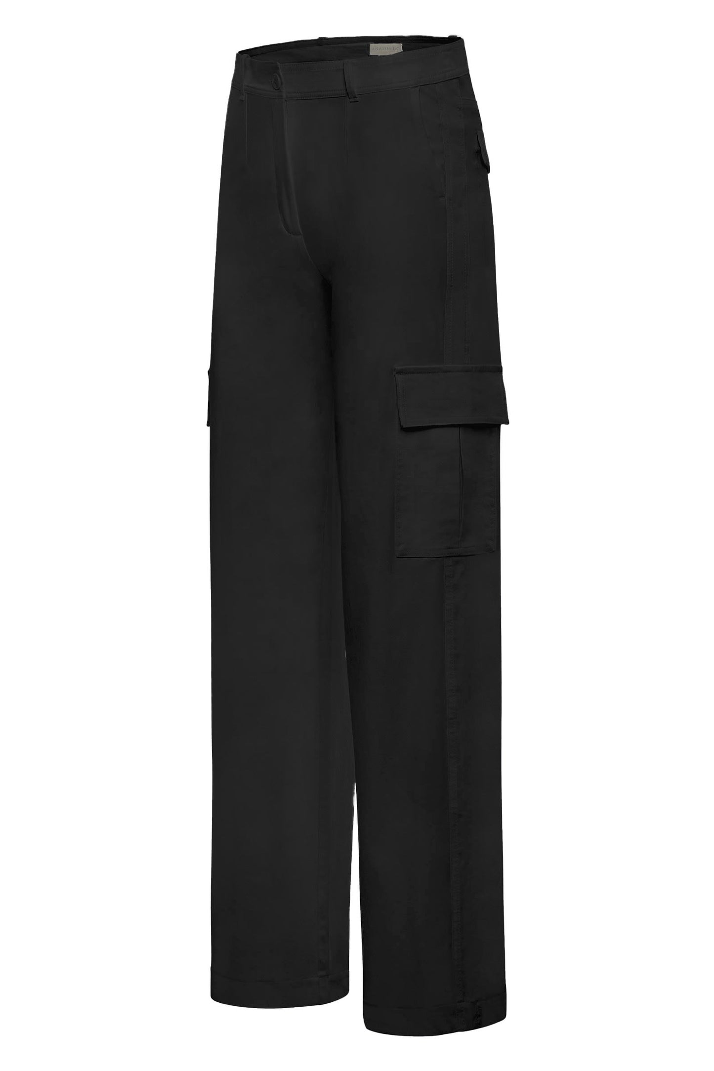 Julia Wide Leg Cargo Pant Black