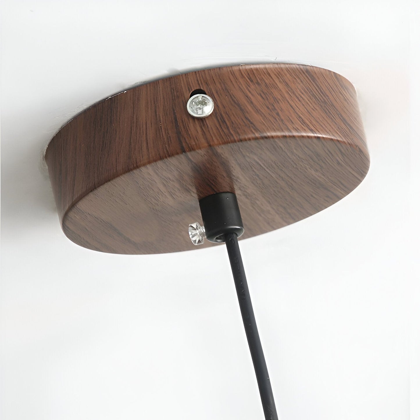 Japanese Wabi Sabi Walnut Pendant Lights With Dome Shade