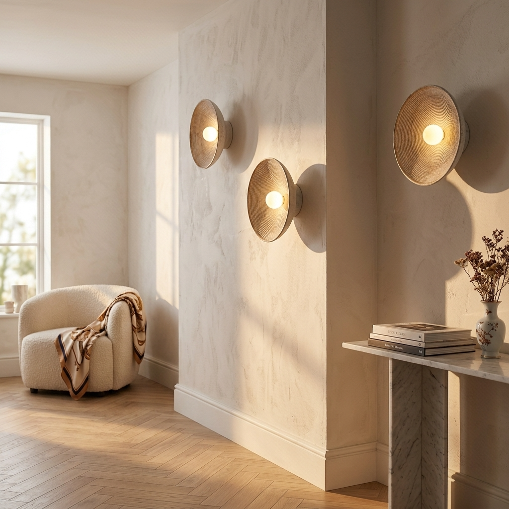 Wall Light Decorative Bowl Design Ambient Indoor Wall Fixture