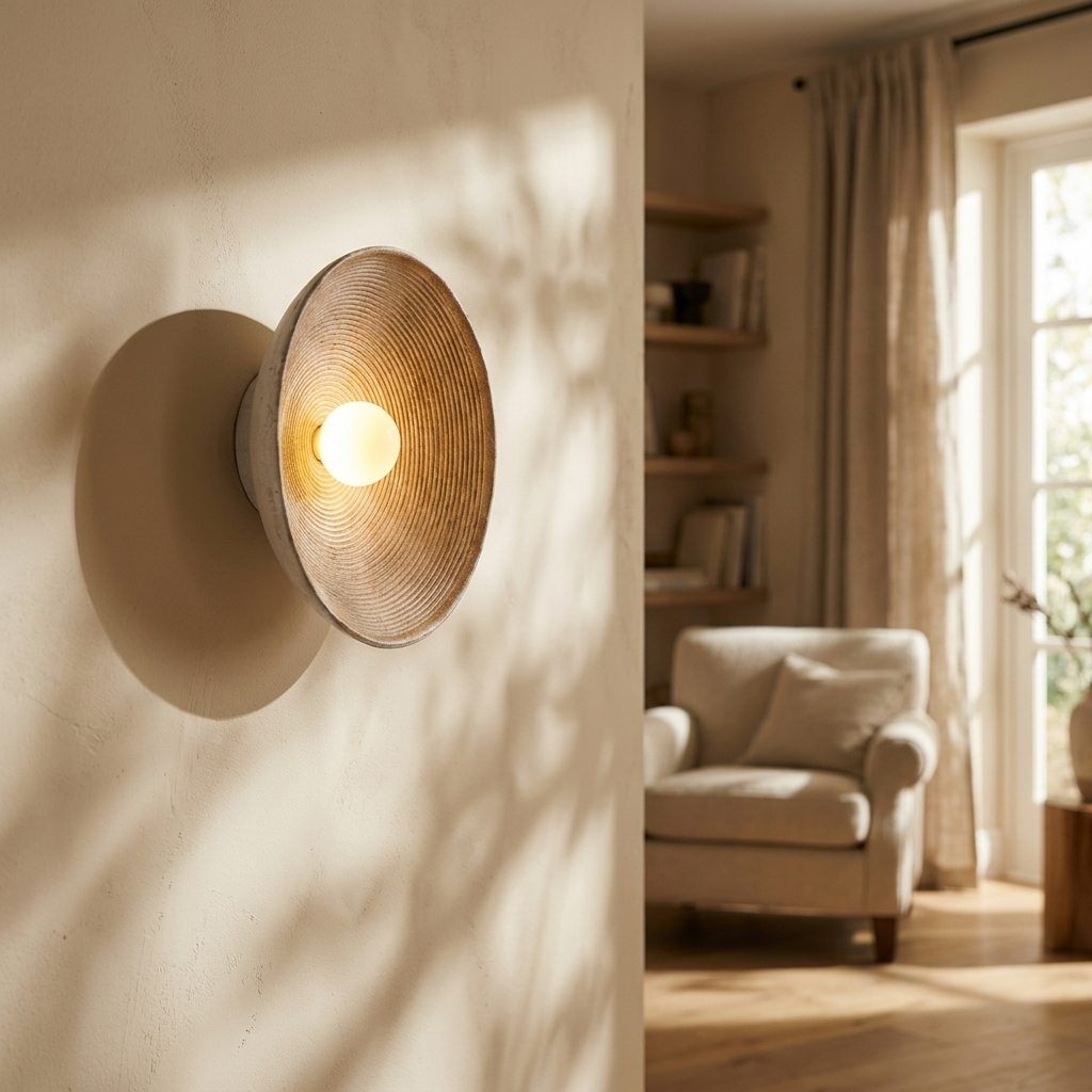 Wall Light Decorative Bowl Design Ambient Indoor Wall Fixture