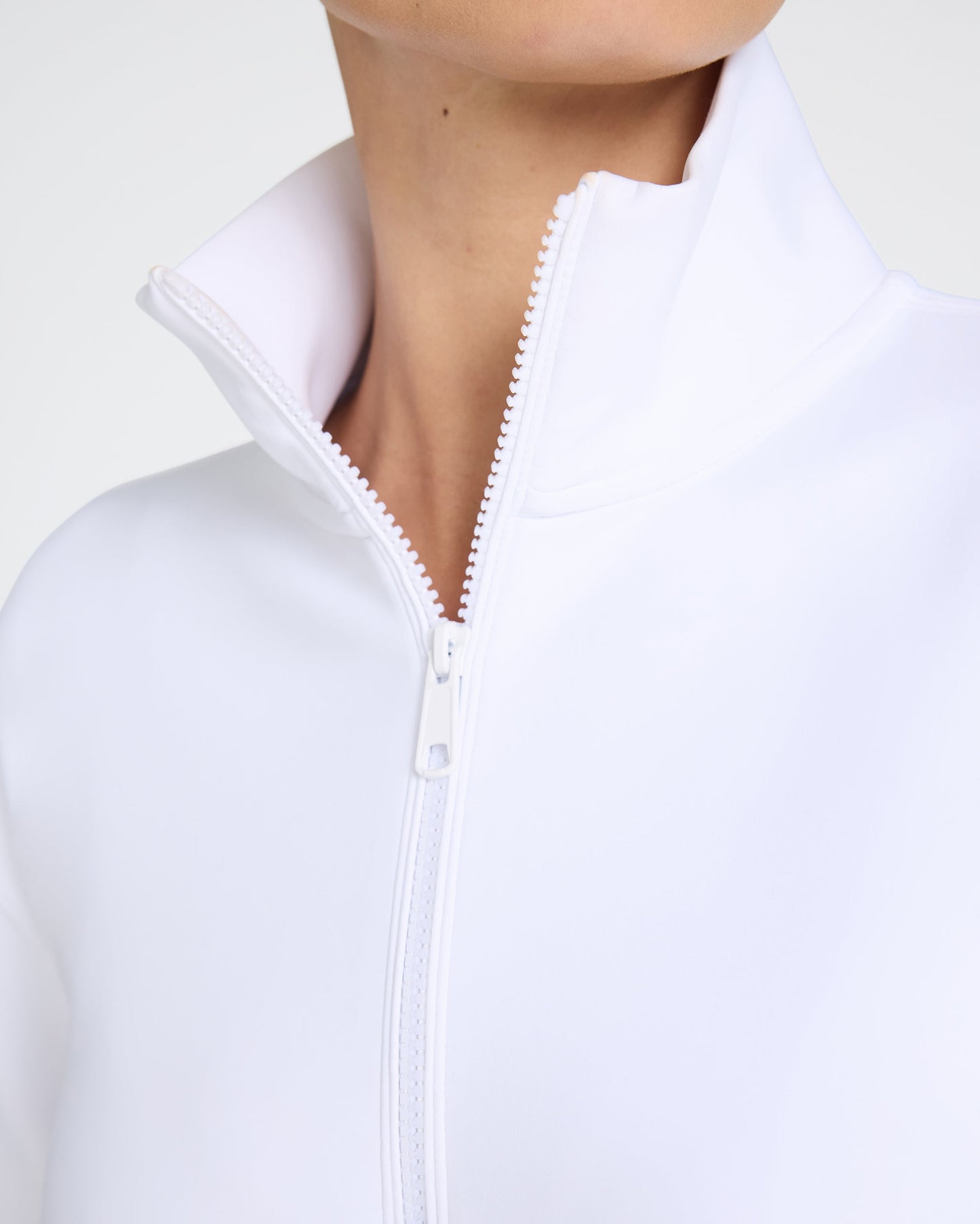 At Ease Quarterzip -  White