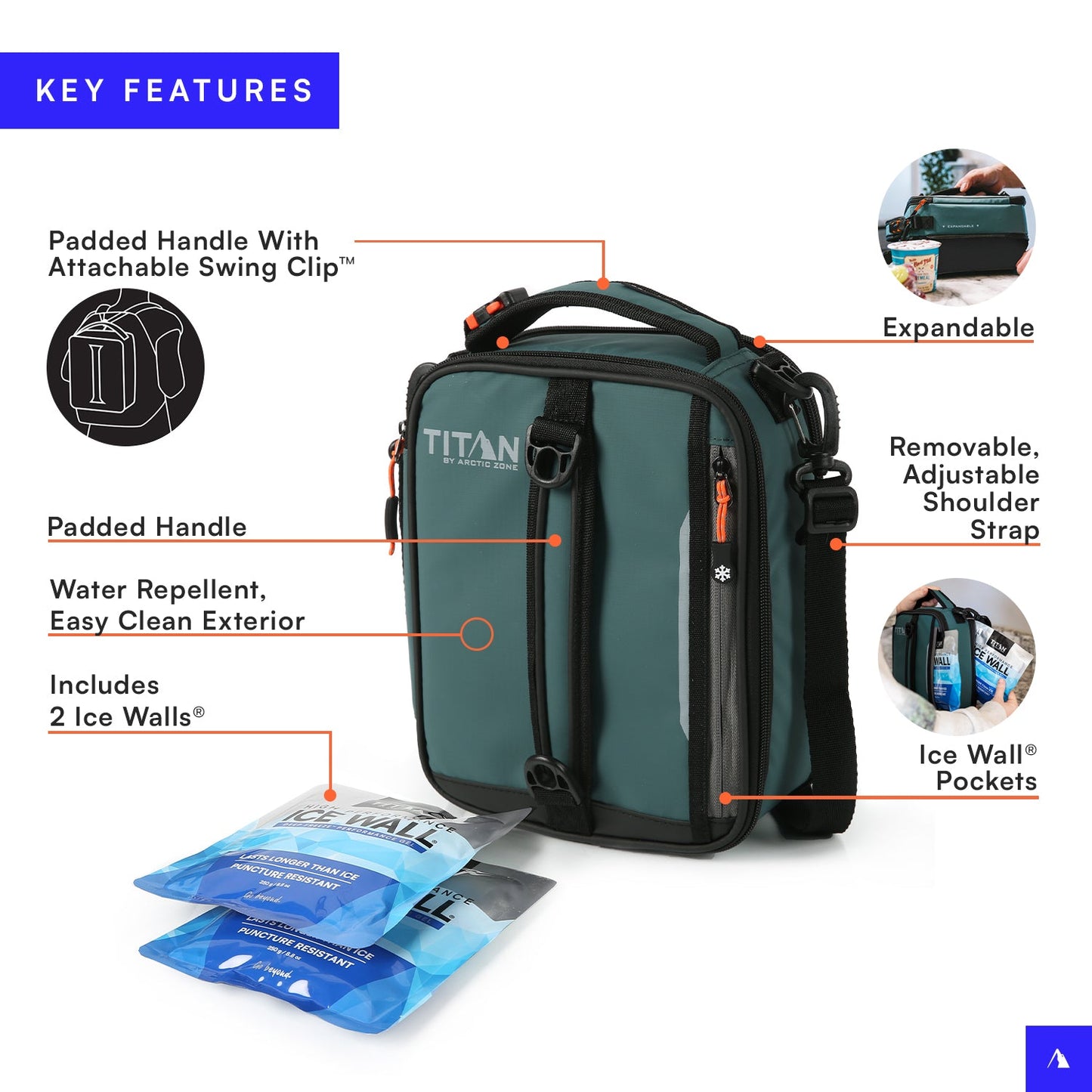 Fridge Cold Expandable Lunch Bag