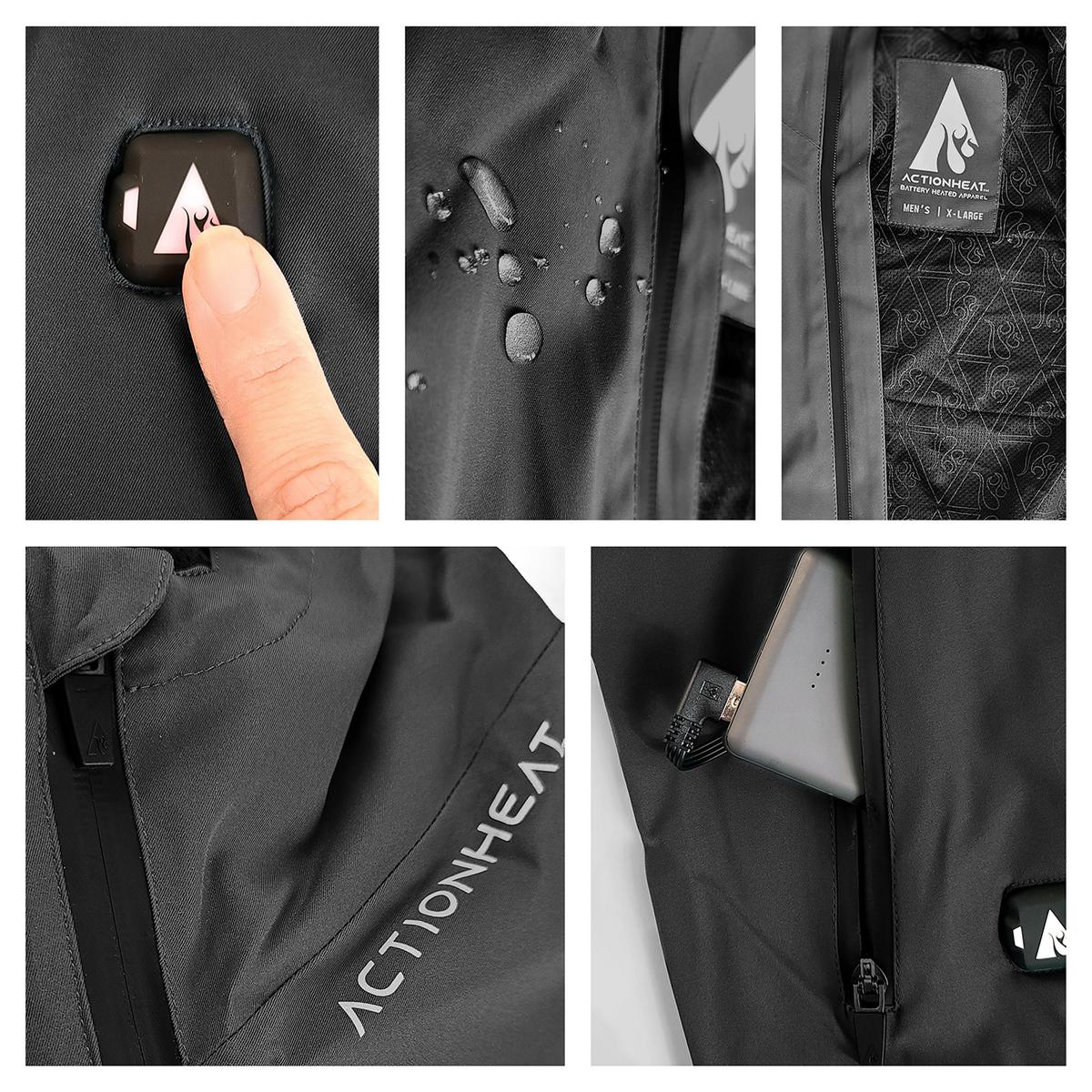 ActionHeat 5V Women's Waterproof Heated Rain Jacket