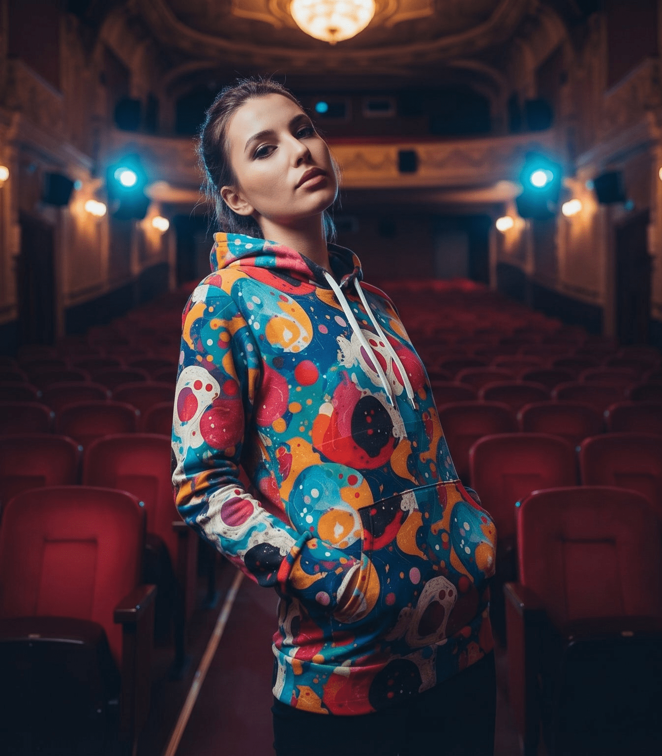 Seven Tails Moon Nature's Collage AOP Hoodie – Vibrant Patchwork Streetwear