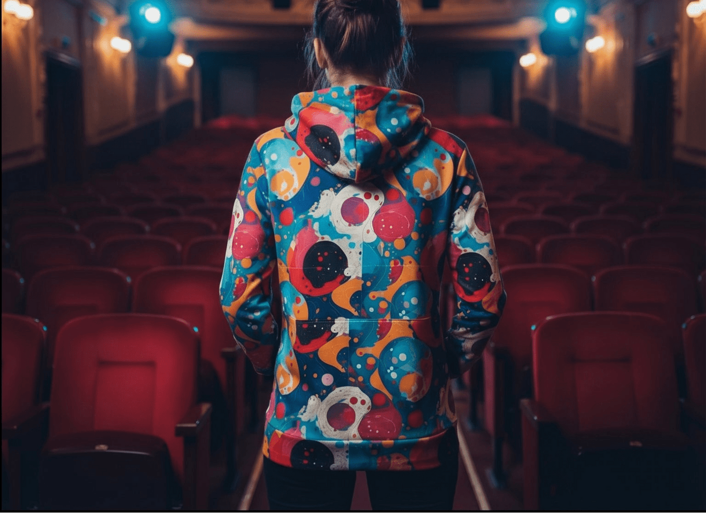 Seven Tails Moon Nature's Collage AOP Hoodie – Vibrant Patchwork Streetwear
