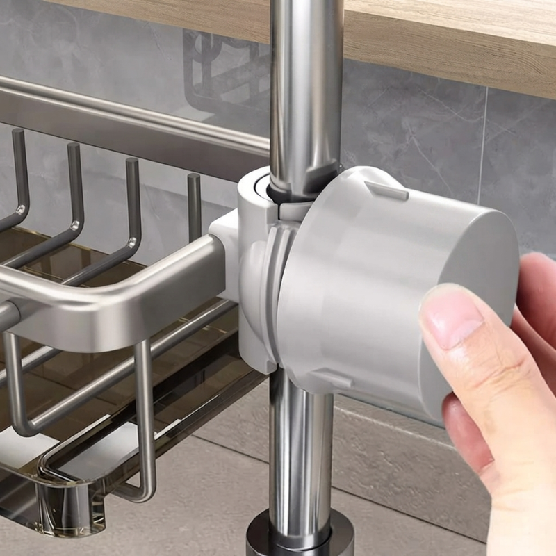 Kitchen Sink Caddy Over Sink Sponge Holder Organizer
