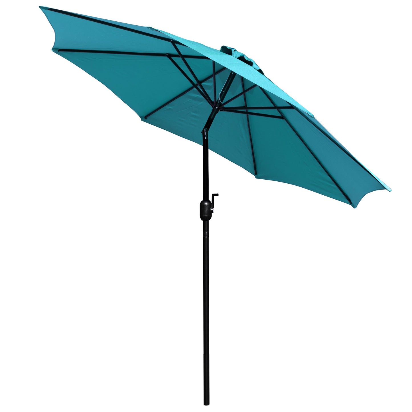 Kona9 FT Round Umbrella with Crank and Tilt Function and Standing Umbrella Base