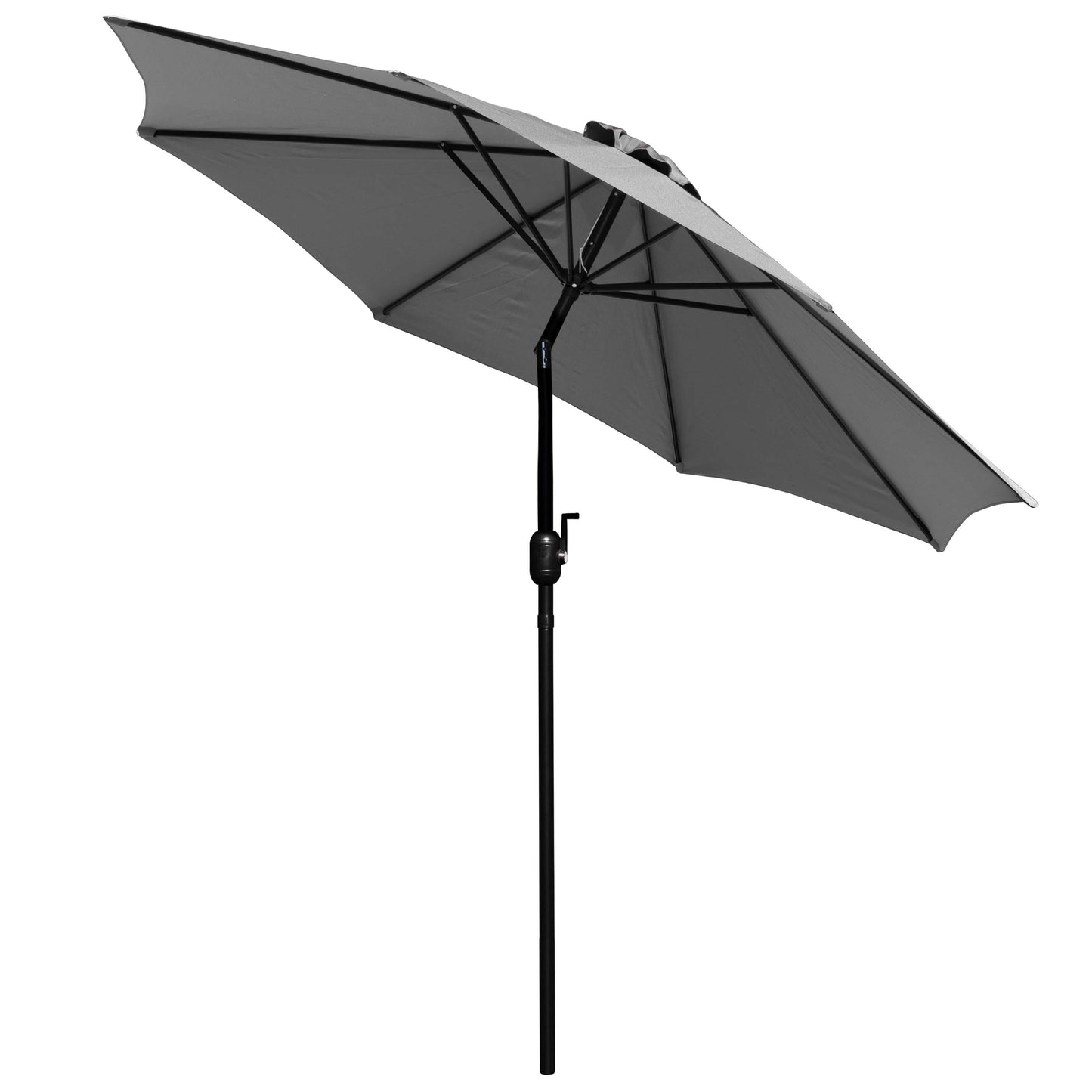 Kona9 FT Round Umbrella with Crank and Tilt Function and Standing Umbrella Base